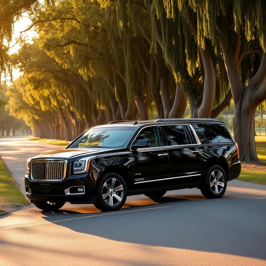 Private transportation on a Wine Country road